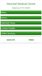 Mobile Screenshot of herschelmedicalcentre.co.uk